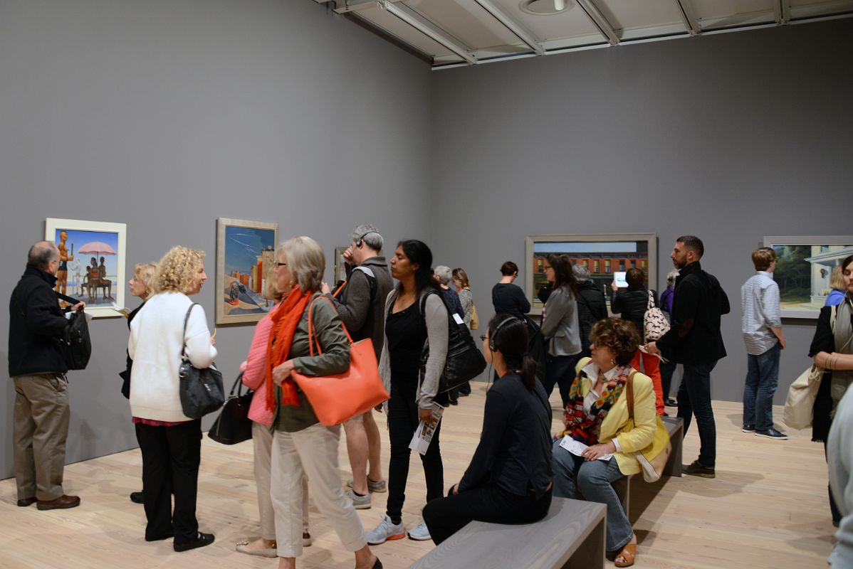 20 Admiring The Paintings Inside The Whitney Museum Of American Art New York City